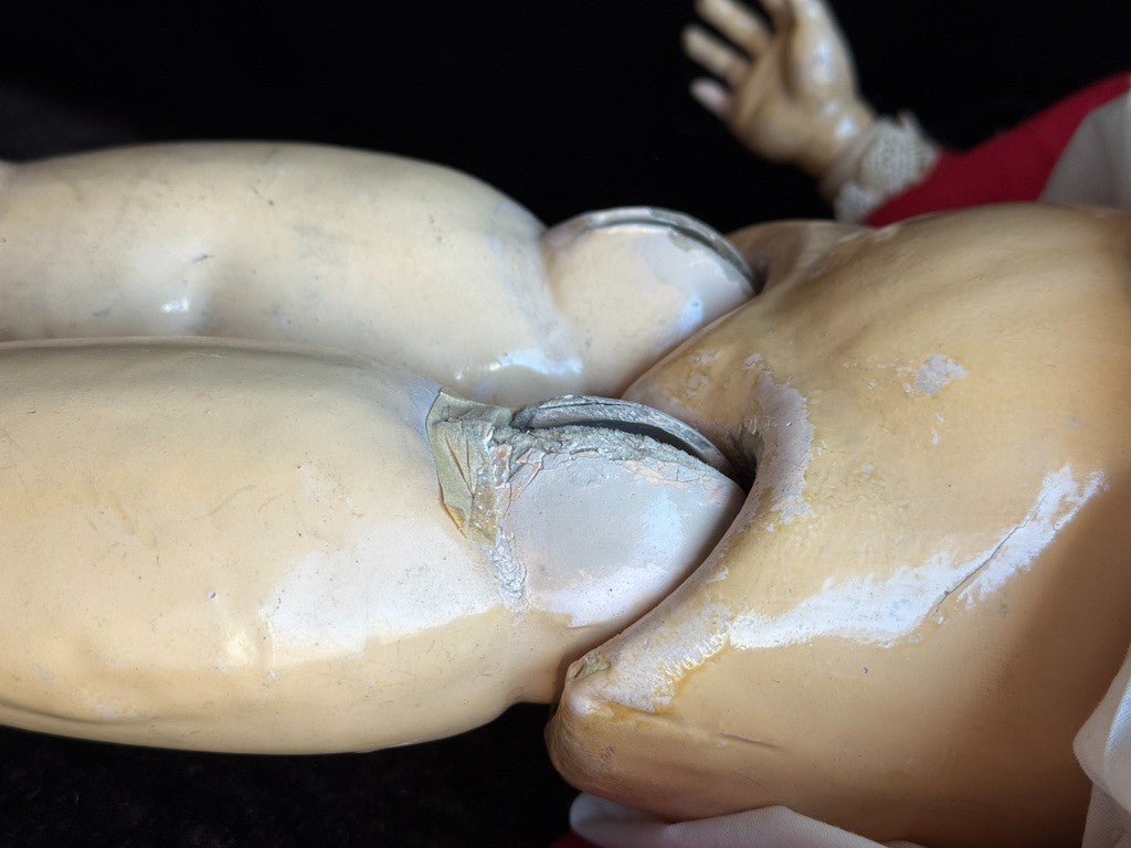 Antique German 25.5” Alt Beck Gottschalck 136 Bisque Head Doll