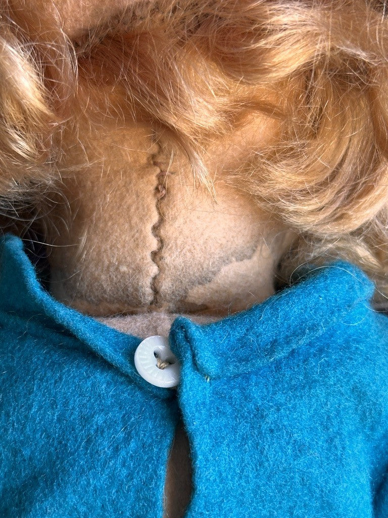 Vintage Italian 12” Lenci 111 Felt Cloth Character Girl Doll