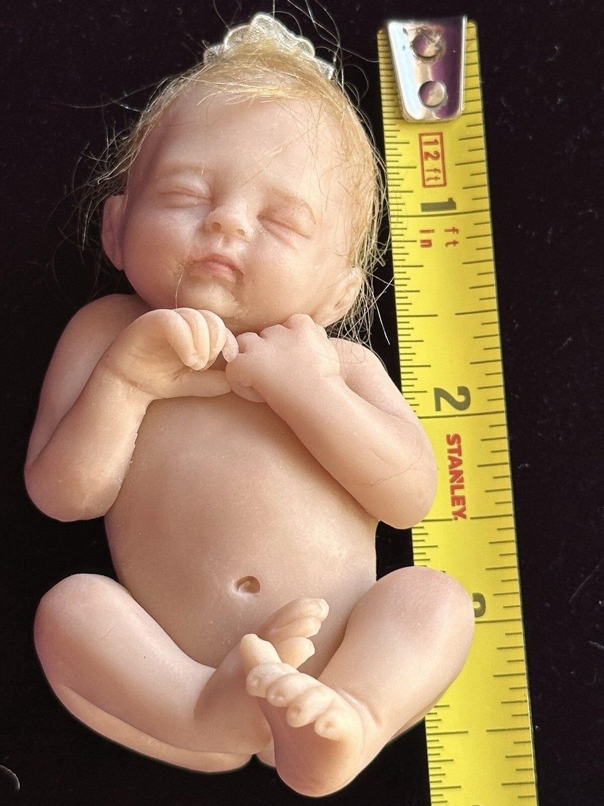 OOAK Miniature Polymer Reborn Laura Lee Wambach Baby Doll With COA and Box