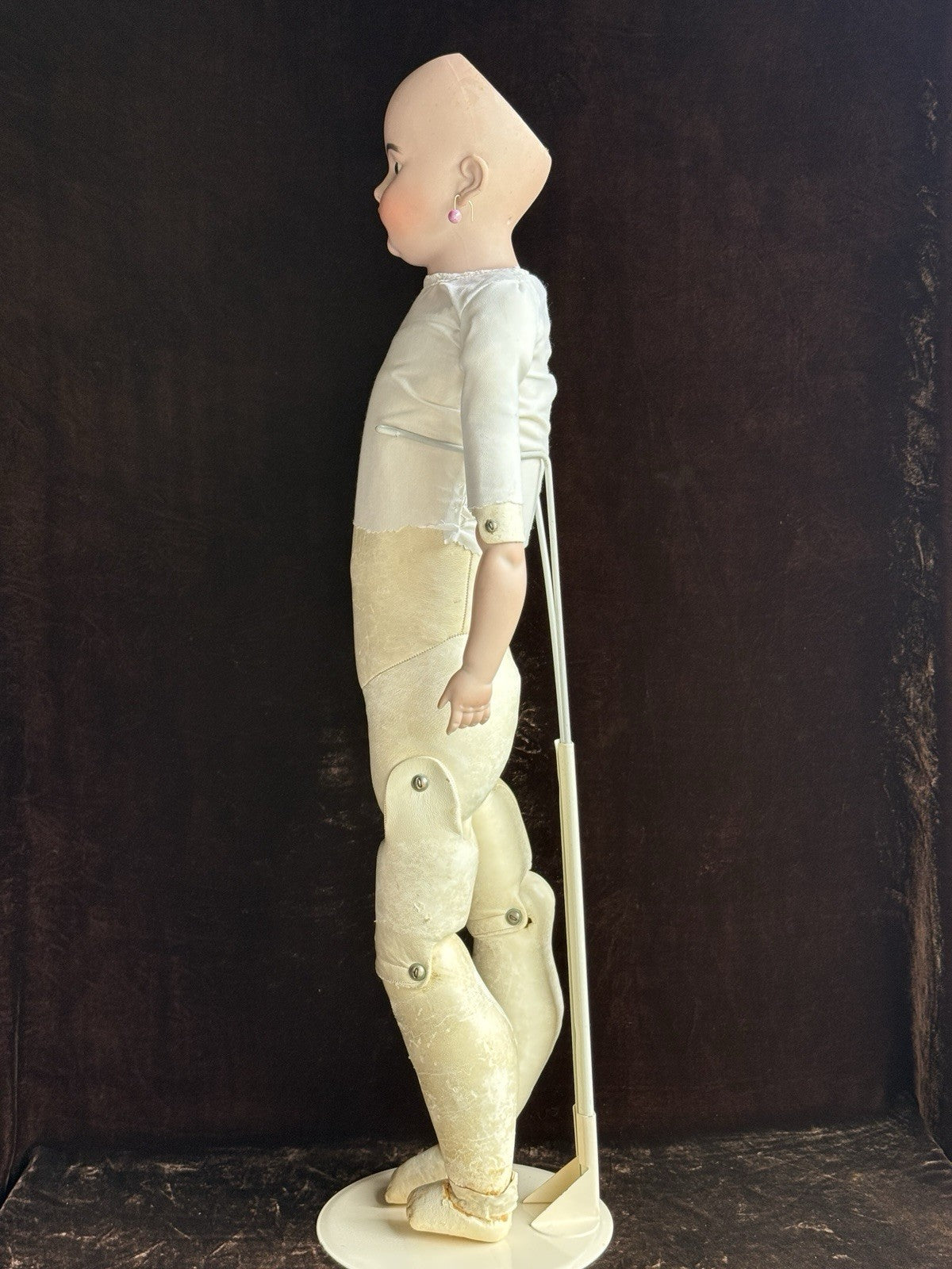 Large Antique German 31” Simon Halbig Bisque Shoulder Head Doll