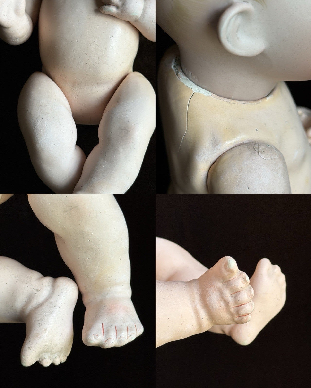 Antique German 12” Kestner JDK Hilda Bisque Head Baby Doll