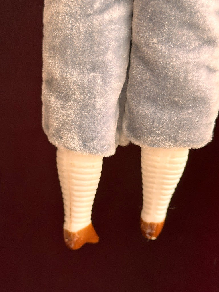 Antique German Hertwig Cabinet Size 9” Bisque Molded Shoulder Plate Doll