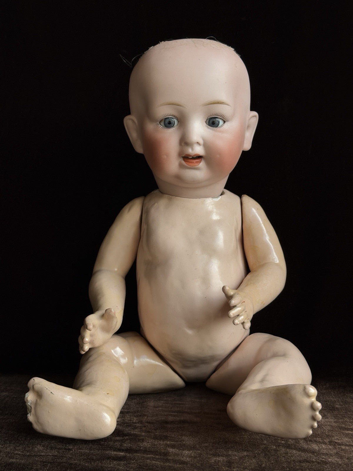 Antique Japan 16” Bisque Head Morimura Brothers Baby Doll
