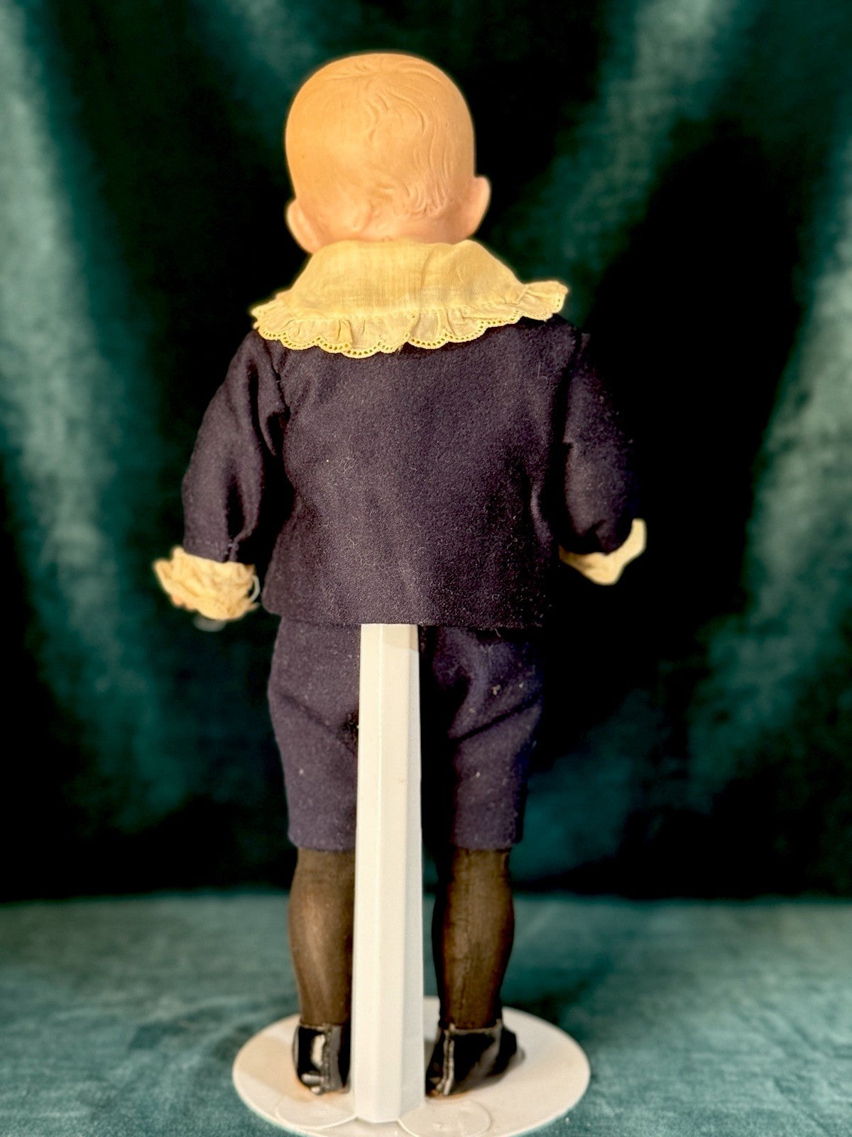 Antique German Gebruder Heubach Bisque Head Composition Body Boy 12” Doll