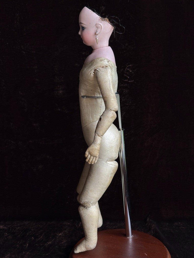 Antique French 17” Jumeau Poupee Bisque Head Fashion Doll