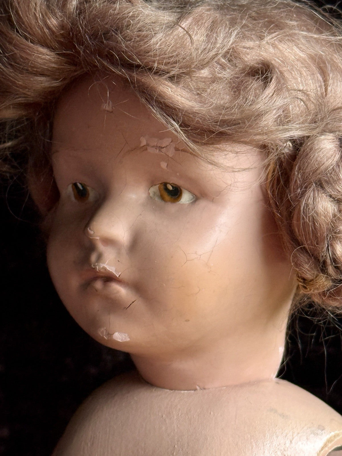 Large Antique American 21” Schoenhut 308 Series Wooden Girl Doll