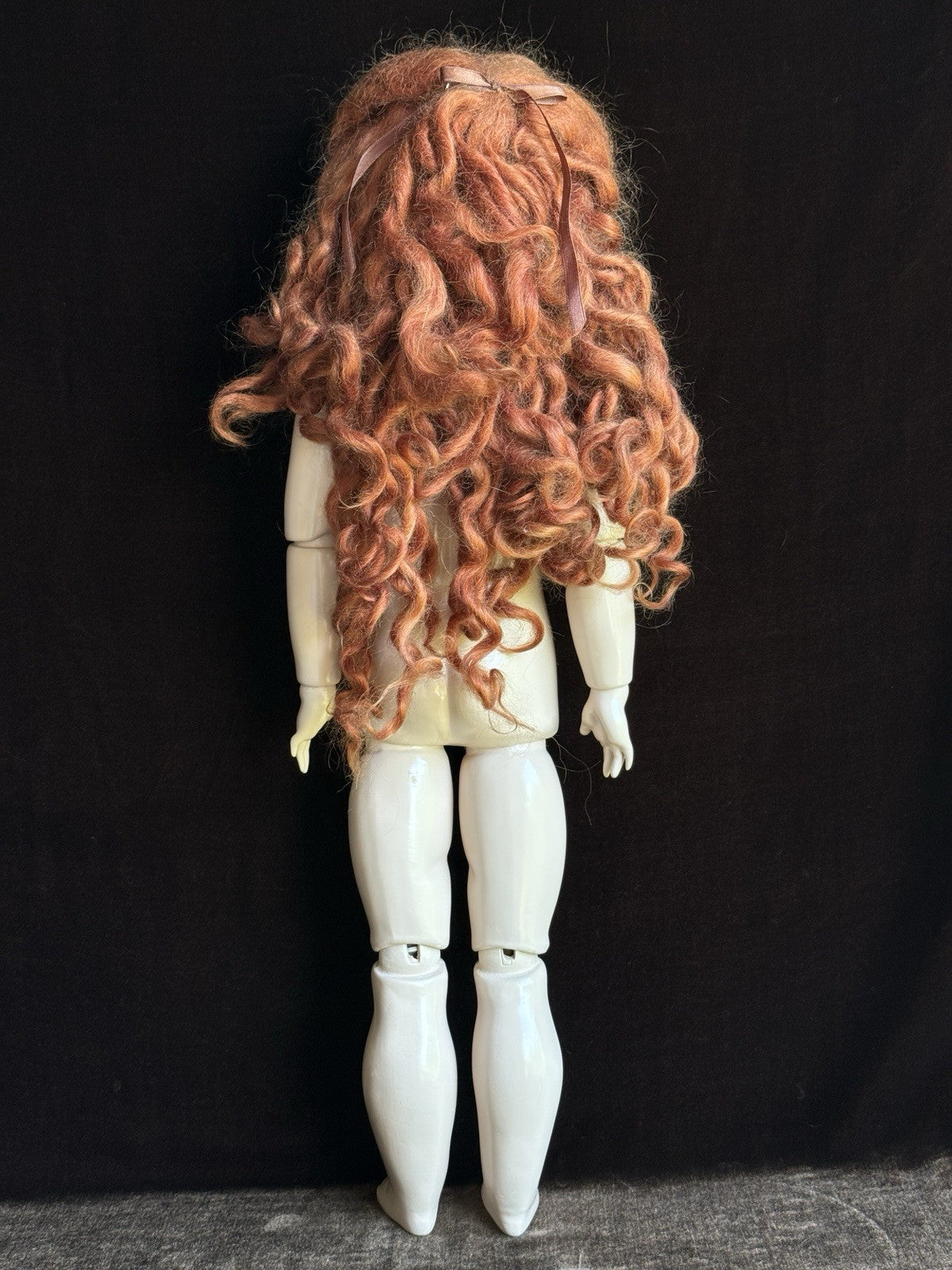Porcelain Comp 23” Reproduction of Antique French Steiner Figure A Bebe Doll