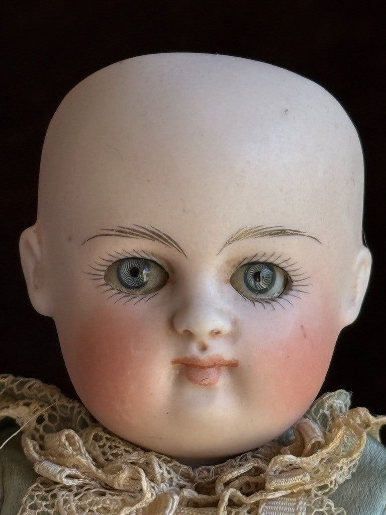 Antique German 7.5” Kestner All Bisque Wrestler Mignonette Closed Mouth Doll