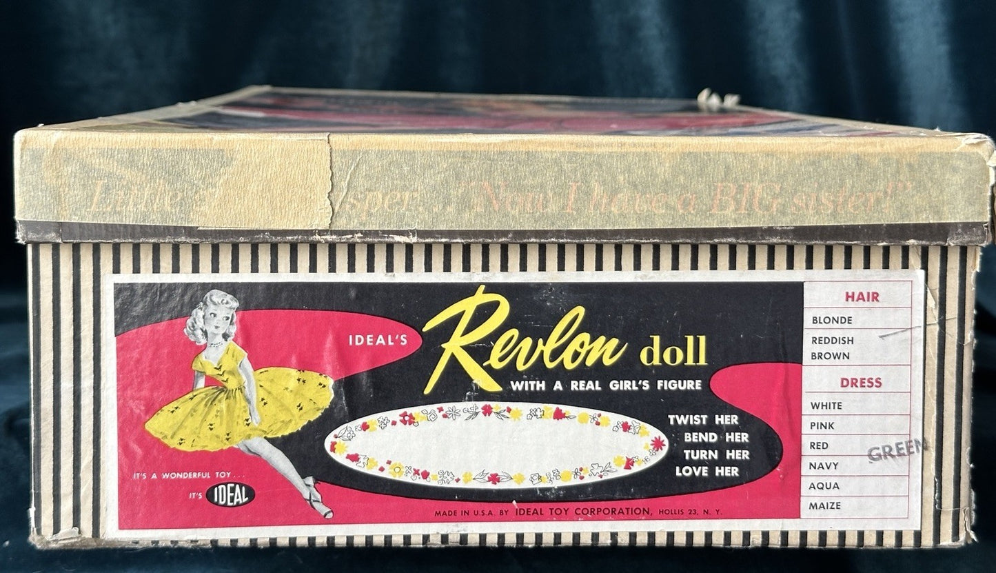 Vintage 1950’s Ideal Miss Revlon Doll 17” VT-18 Original Box