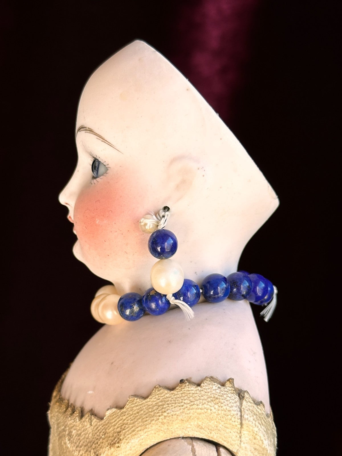 Antique French 14" Leon Casimir Bru Fashion Bisque Doll Wooden Articulated Body