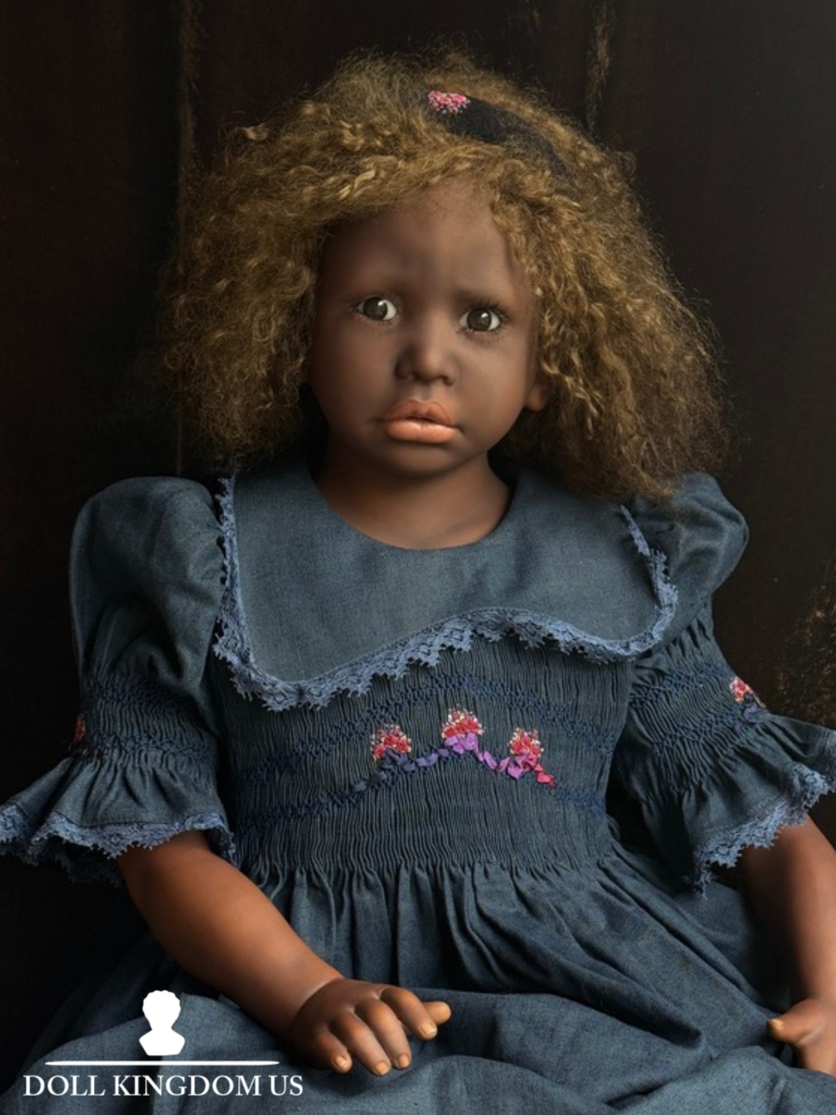 Lifelike Artist Pauline Middleton Porcelain African American Girl Doll LE 20