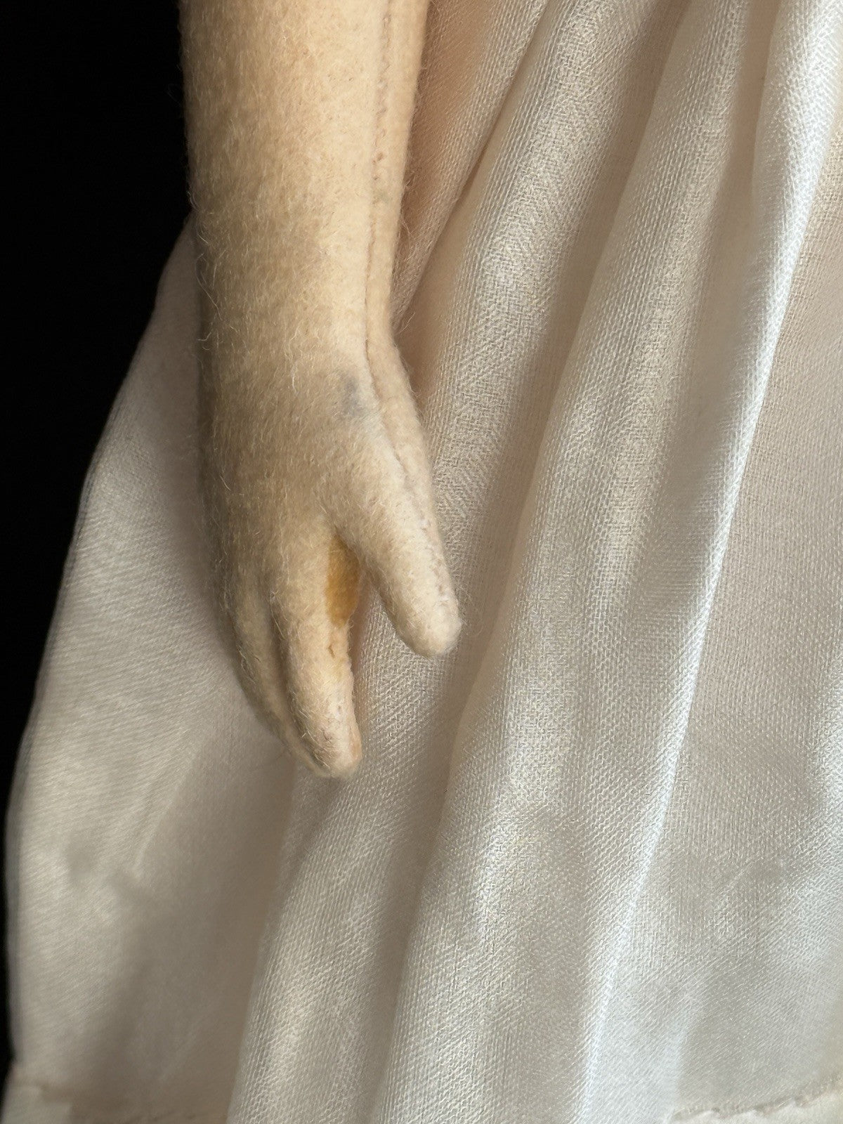 Collectible 12” John Wright UFDC Abigail Felt Girl Doll with Certificate