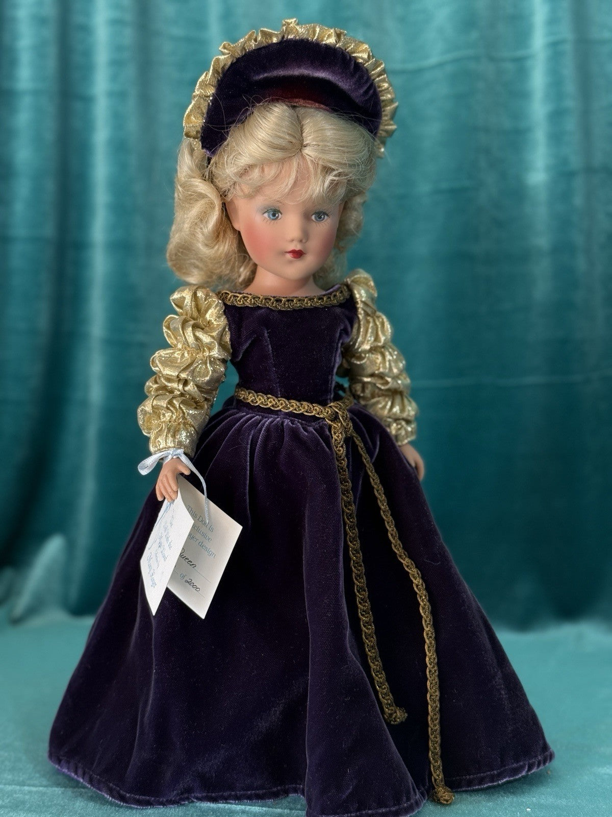 Mary Hoyer Design Mary Lynne 14” Vinyl Doll “Queen” with Tag