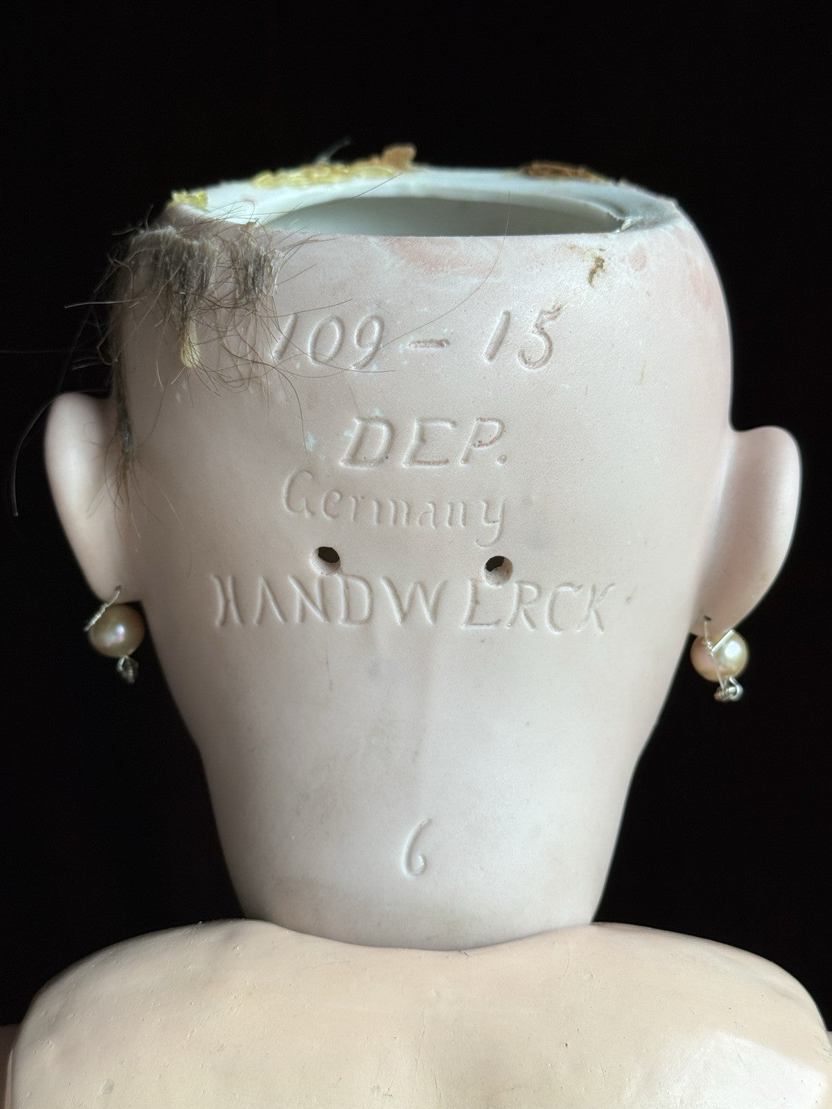 Antique German 30” Heinrich Handwerck 109 Dep Bisque Head Doll