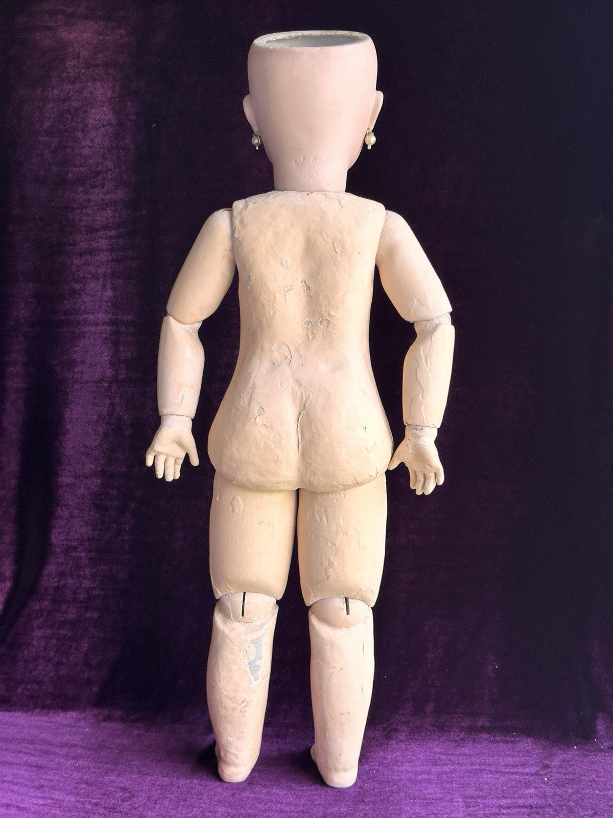 Large Antique French 29” SFBJ Jumeau Bisque Head Doll