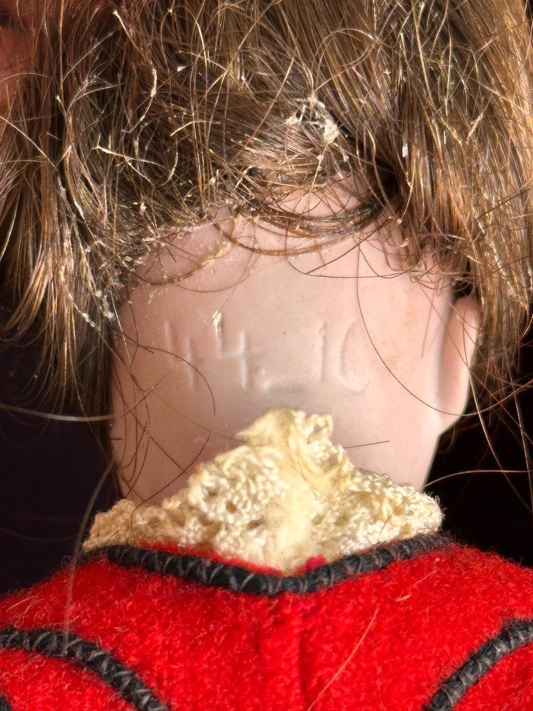 Antique German 8” Gebrüder Kuhnlenz 44-10 Bisque Head Doll