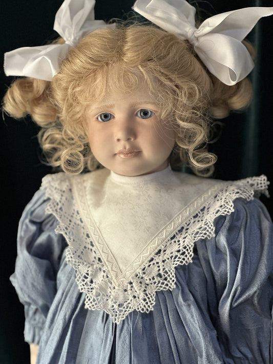 Collectible Artist 25” Porcelain Doll “Isabelle” by Ruth Treffeisen LE 100 COA