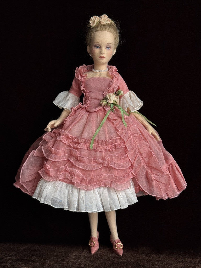 Collectible John Wright Columbine 15" Cloth Felt Doll LE 300 in Box