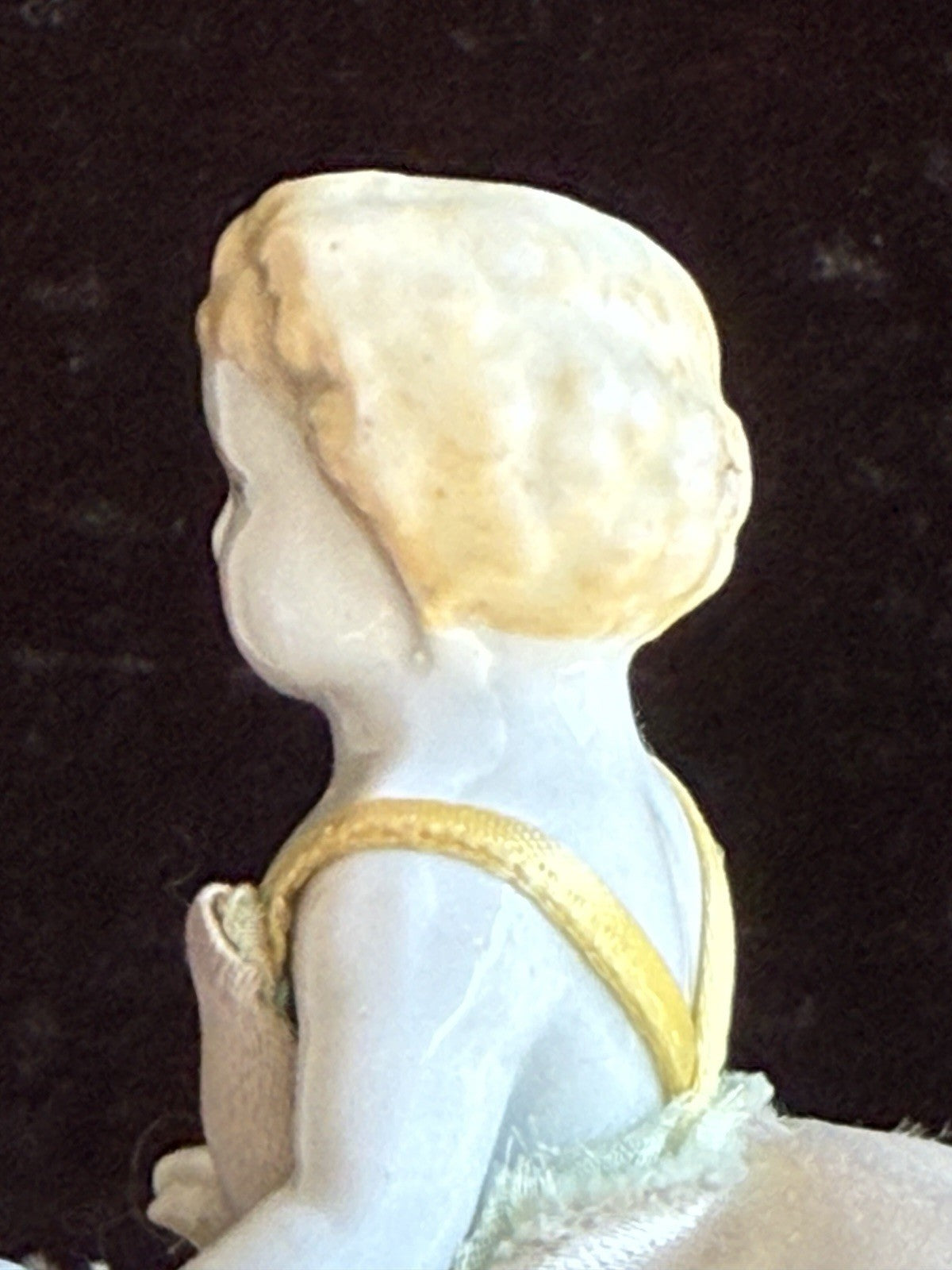 Antique German Miniature 4” Frozen Charlotte China Doll
