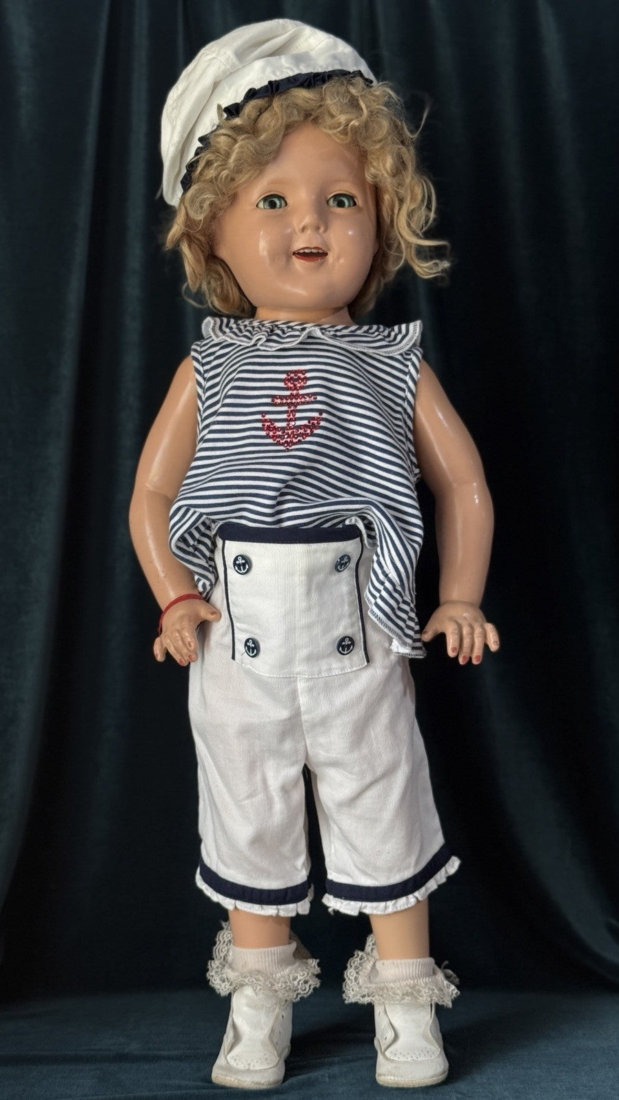 Antique 1930’s Composition 27” Shirley Temple Doll by Ideal Company