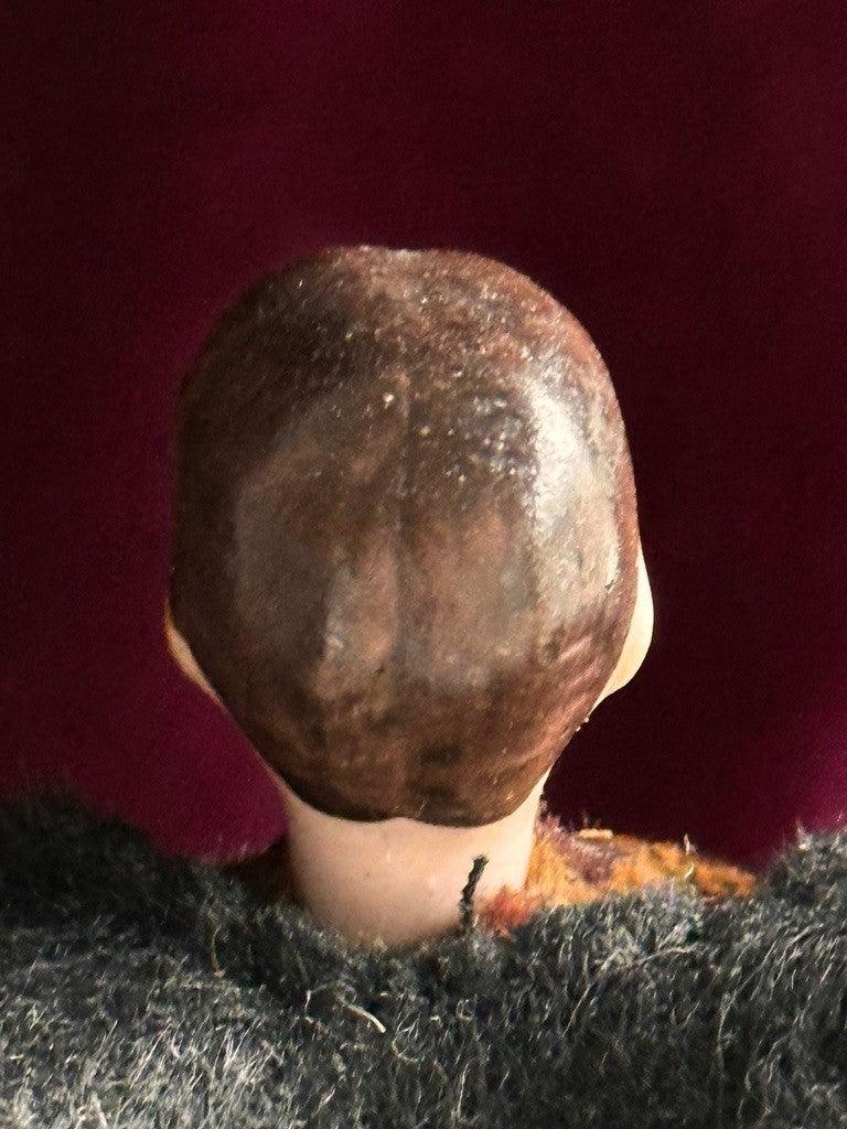 Antique German 6.25” Bisque Miniature Dollhouse Male Mustache Gentleman Doll