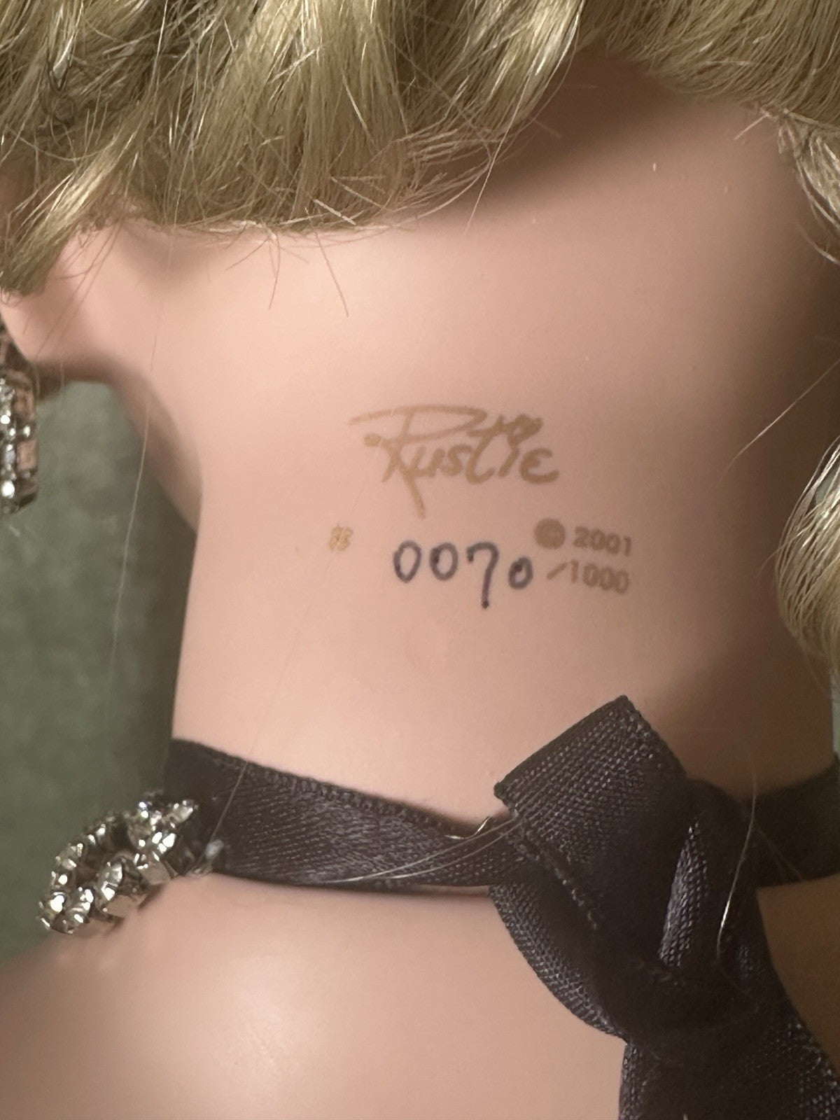 Collectible Large 42” Porcelain Doll “Avalon” by Rustie LE 1000 COA/Stand