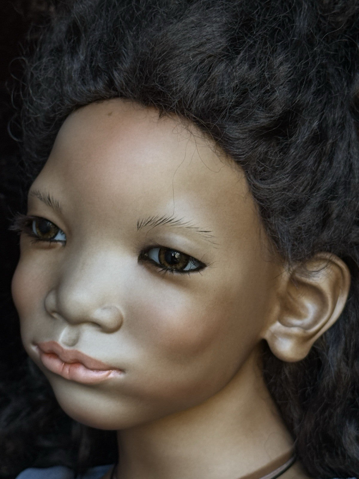 Rare Lifelike Annette Himstedt 29” Porcelain Doll Dalamari New in Box LE 80