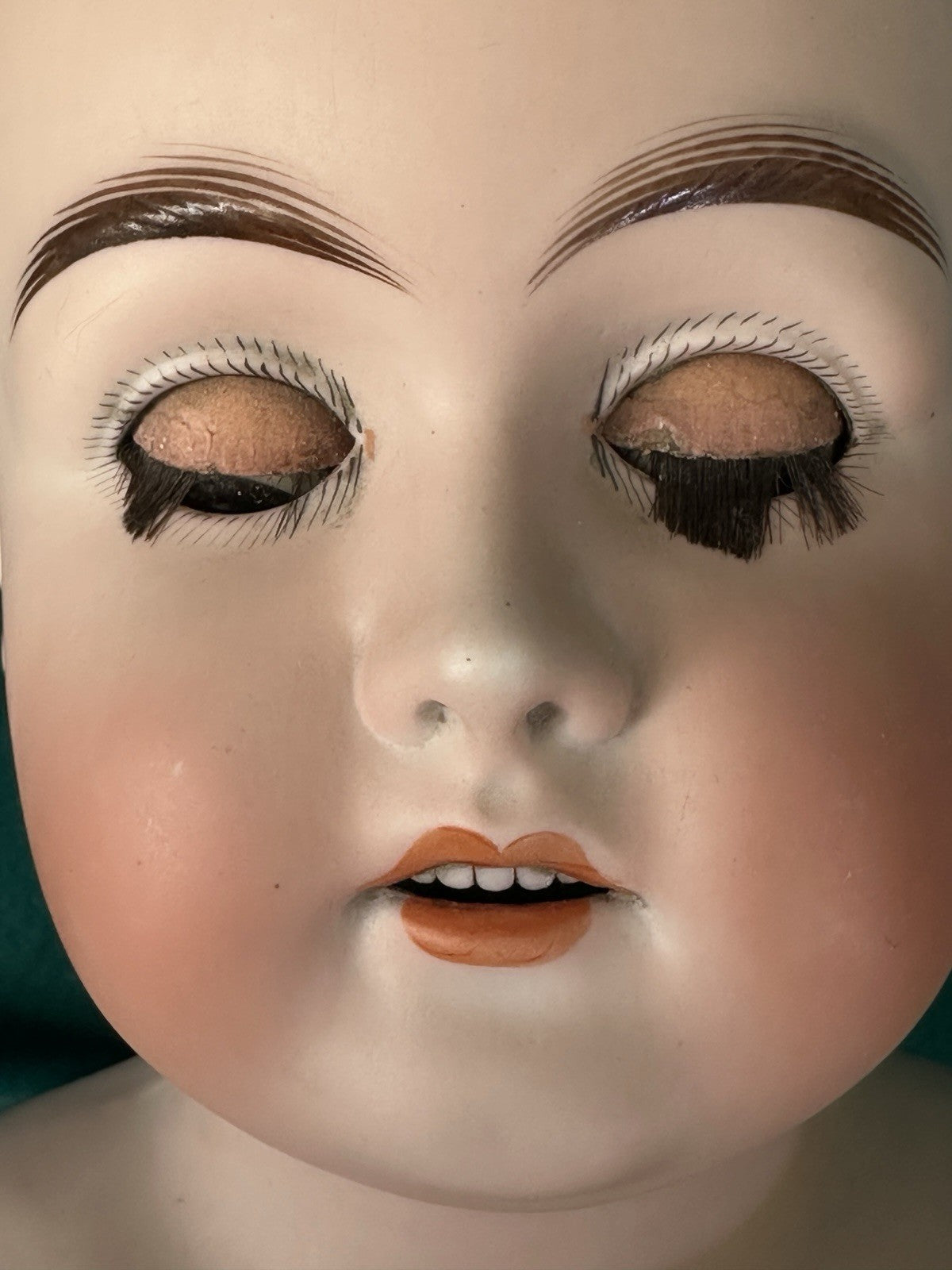 Antique German Heinrich  Handwerck Bisque Head Leather Body 27” Doll Mold 139 31