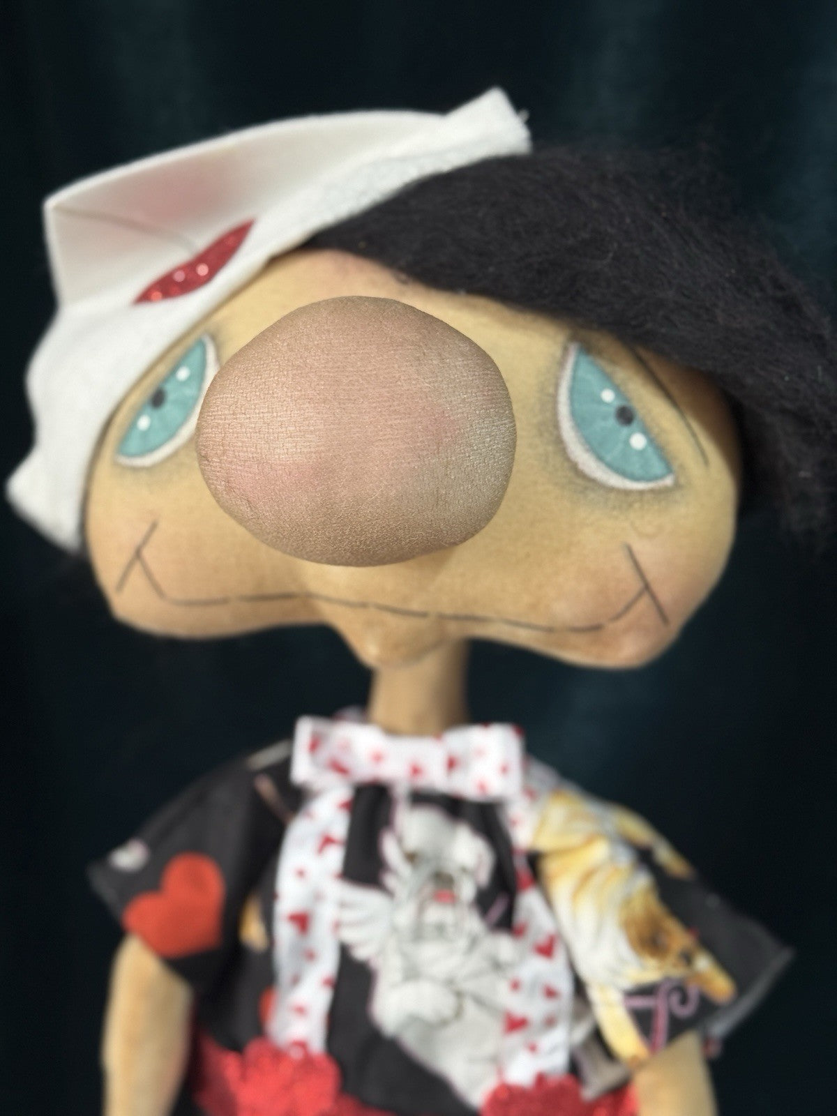 Lot Of 2 OOAK Artist Handmade Whimsical Cloth 22” Doll