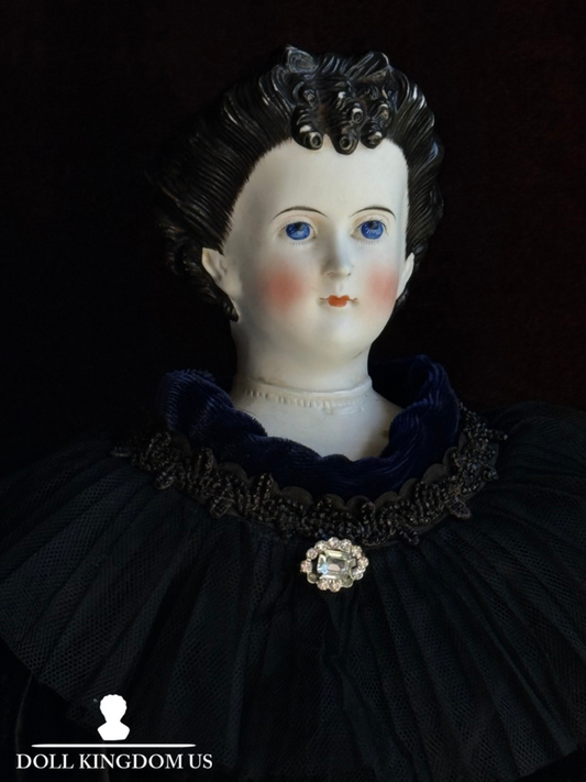 Antique German 20.75” Dornheim, Koch & Fisher Parian Dagmar China Head Doll