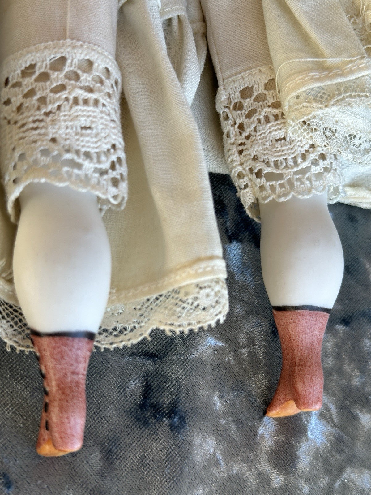 Porcelain 14” Reproduction of Antique German Adelina Patti China Doll