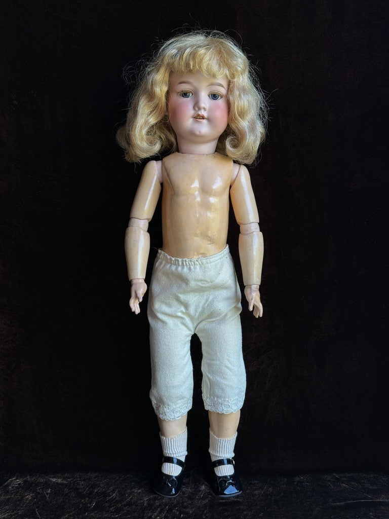 Antique German 25” Armand Marseille DRGM 246 Florodora Bisque Socket Head Doll
