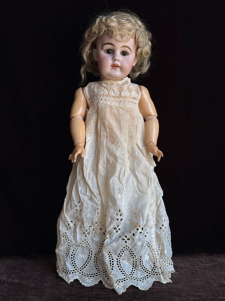 Rare Antique German 21” Kestner 156 Bisque Head Doll