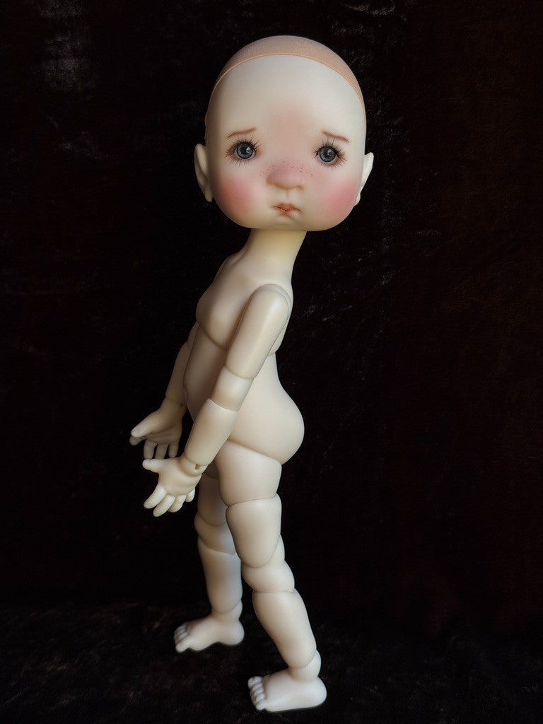 Rare Meadow Tella 11.5" BJD Resin Full Set Doll Dressed with Teddy Bear /Blanket