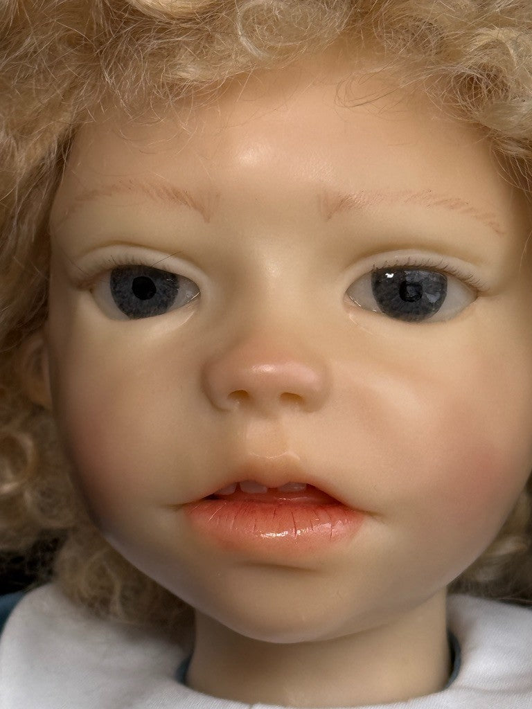 OOAK 18" Artist Carol Trobe Sculpted Polymer Clay Girl Doll