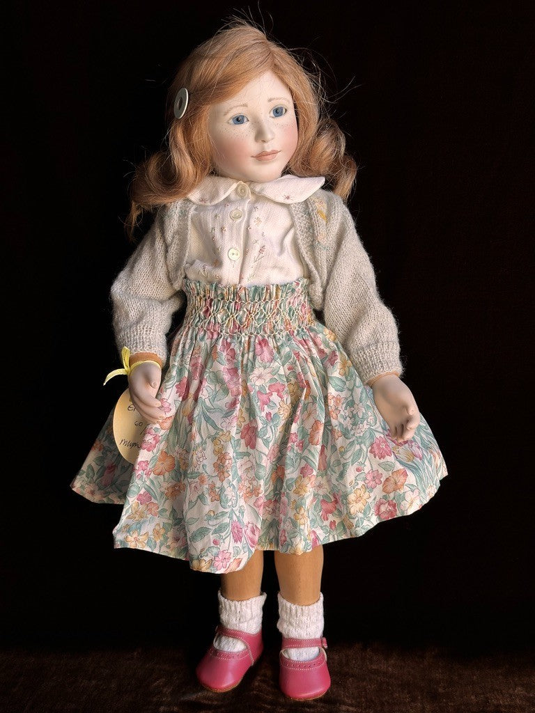 Collectible 19" Wooden/Porcelain Lynne & Michael Roche Emily LE Doll
