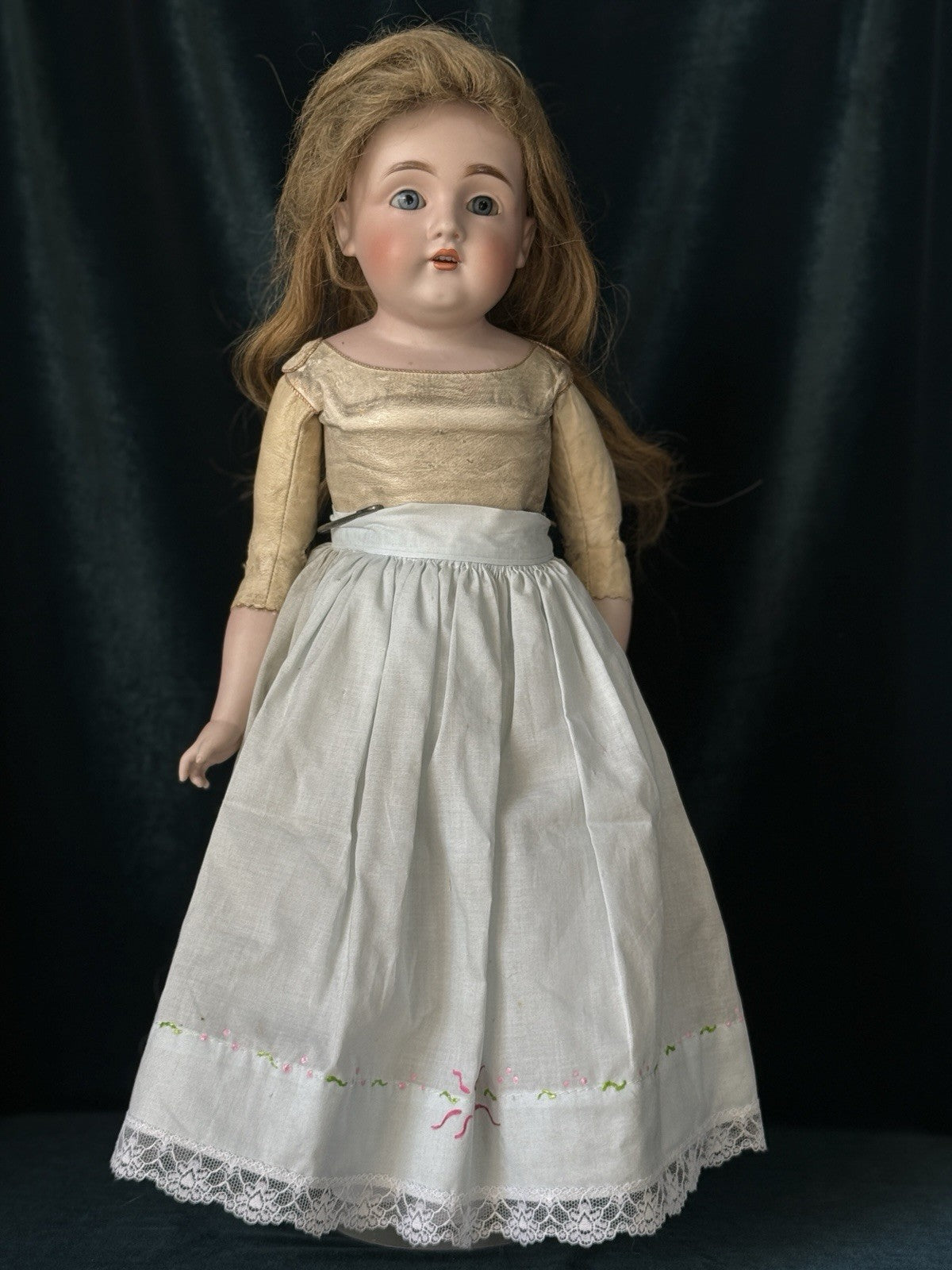 Antique German 21” Kestner 154 Bisque Shoulder Head Doll