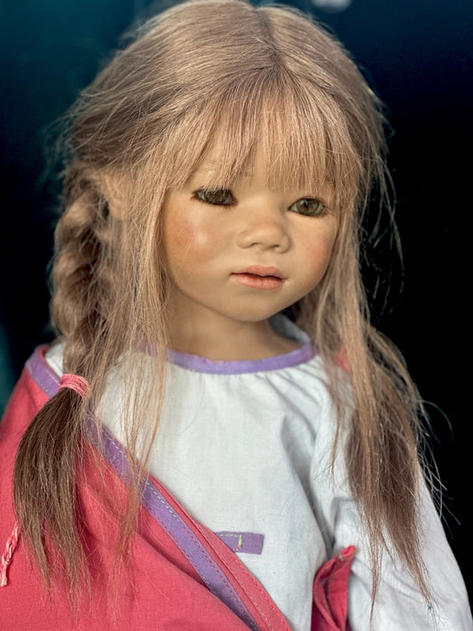 Collectible German Annette Himstedt Vinyl 32” Doll “Arapati” from Brazil LE 713
