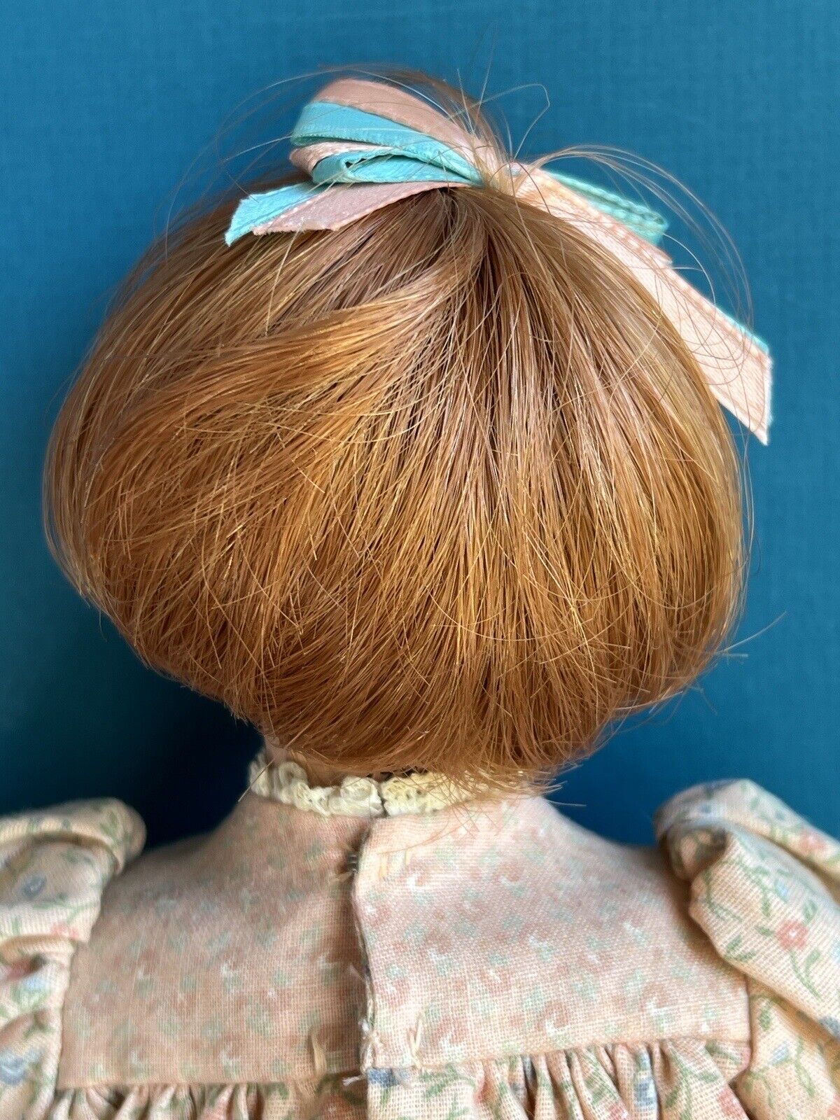 Collectible Signed 12” Wooden Carved Painted Doll by Janci Dolls