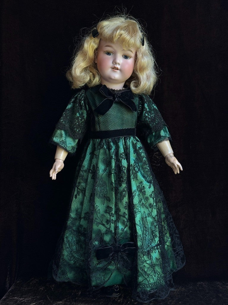 Antique German 25” Armand Marseille DRGM 246 Florodora Bisque Socket Head Doll