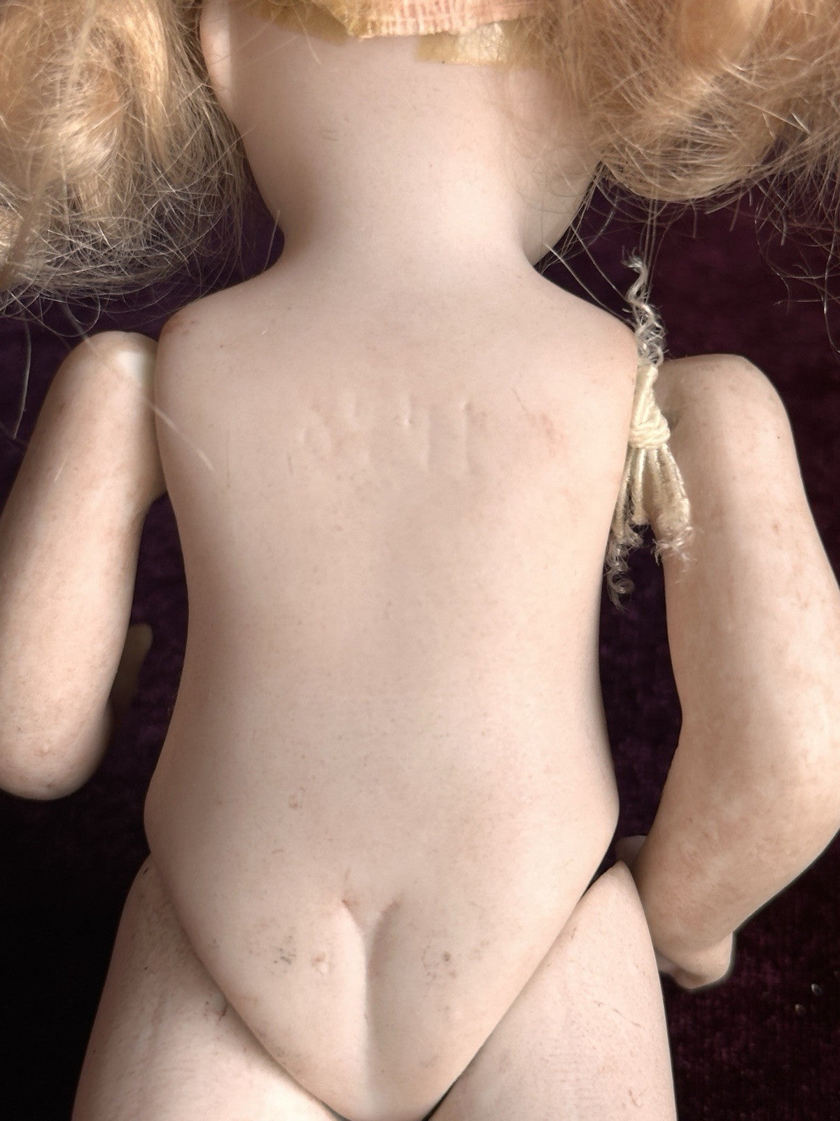 Antique German 6” All Bisque Mignonette Doll