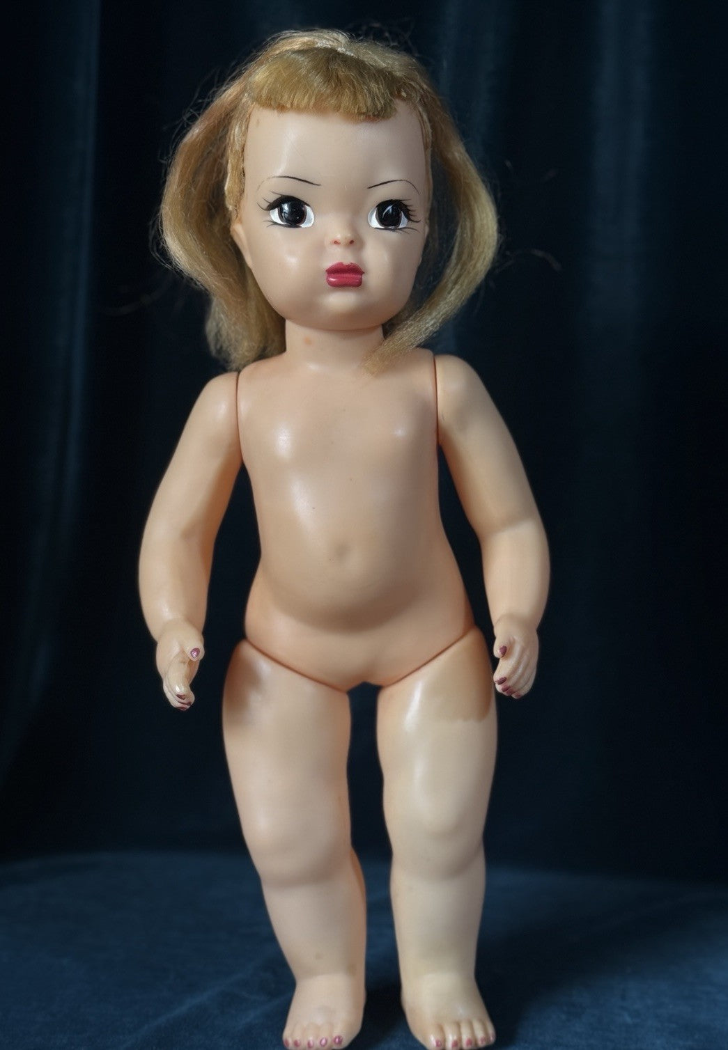 Vintage Hard Plastic 16” Terri Lee Girl Doll - Redressed