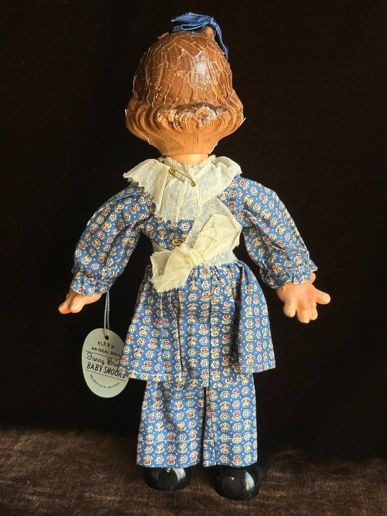 Vintage American Ideal 12.5" Baby Snooks Flexy Doll Fanny Brice Doll with Tag