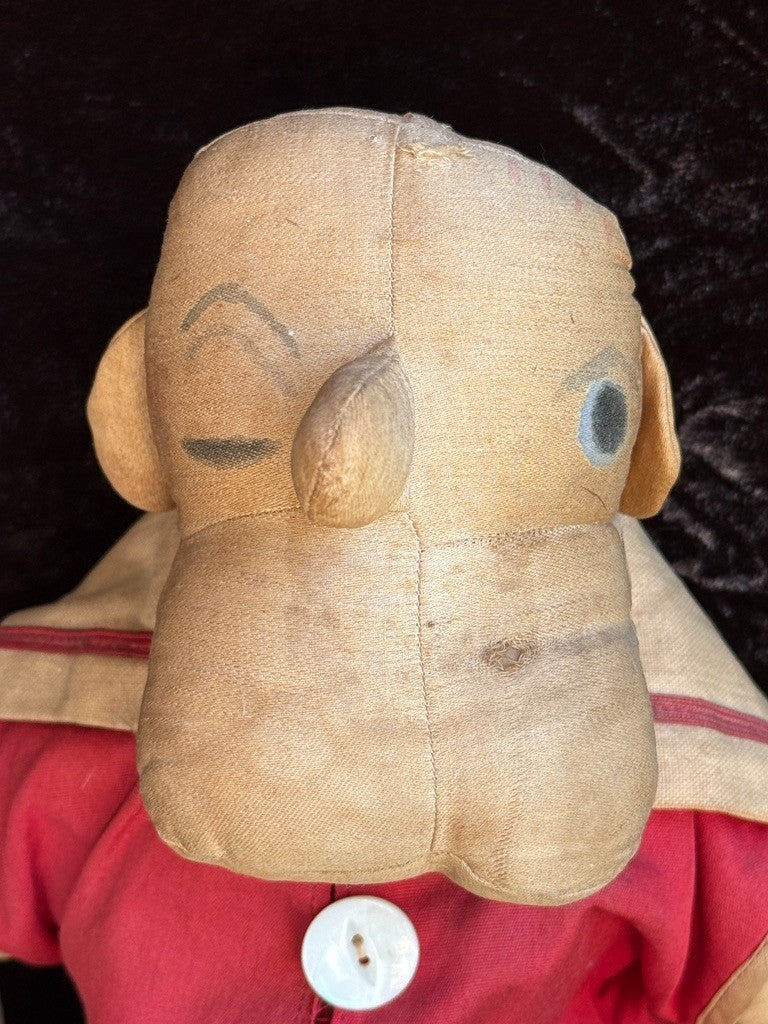 Early Knickerbocker 17.5" Popeye the Sailor Man Cloth Rag Doll