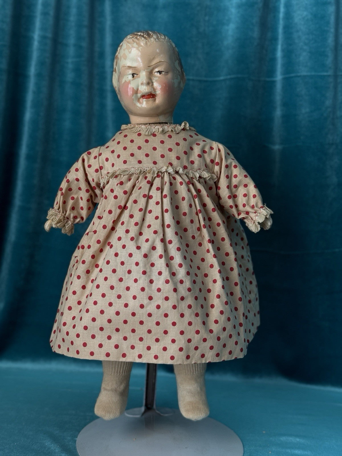Rare Antique 1920’s Famlee Composition Doll Set By Berwick Doll Company