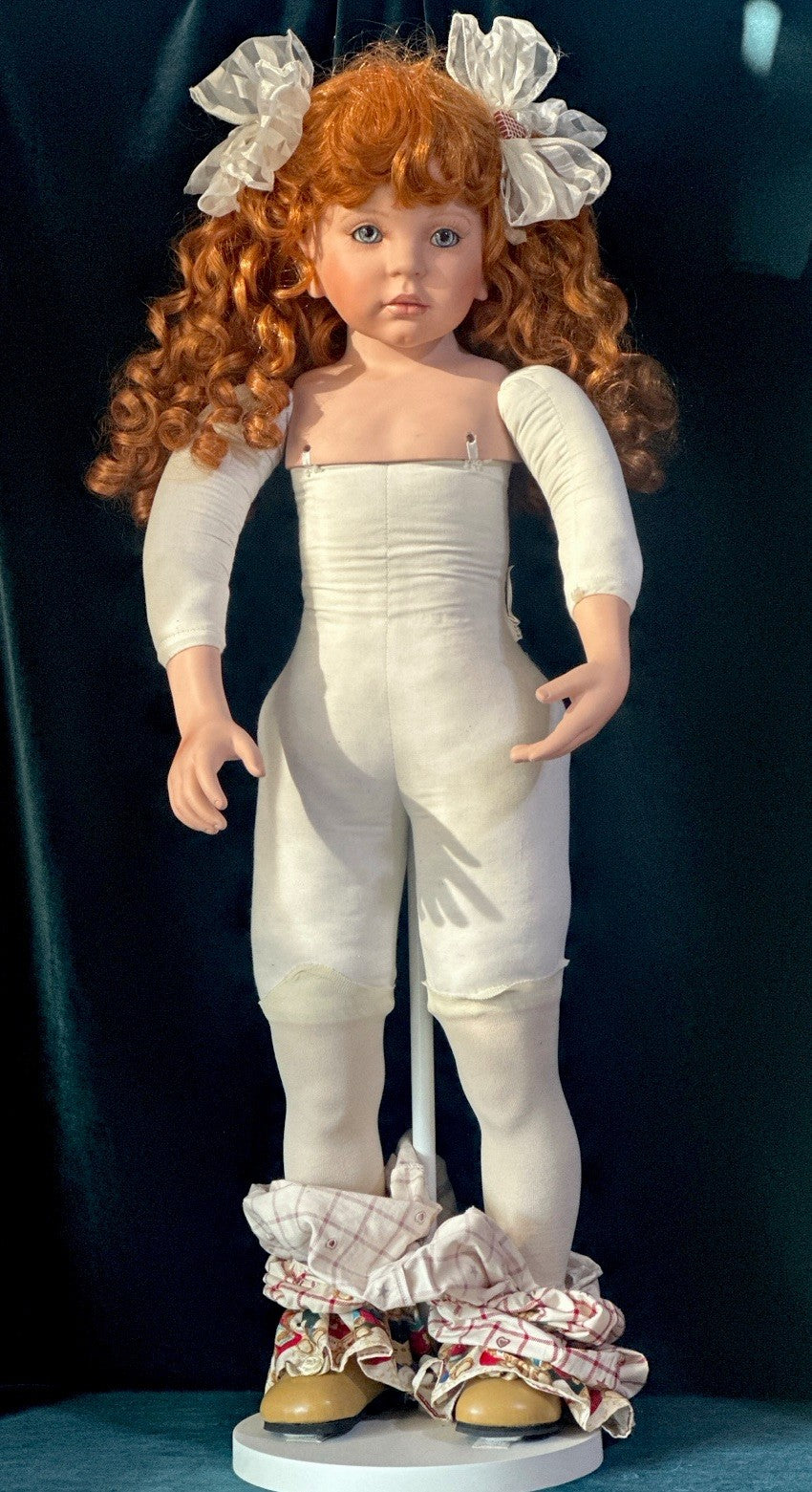 Large 29” Porcelain Doll “Abbie” by Donna Rubert LE 1000 Tag/Toy
