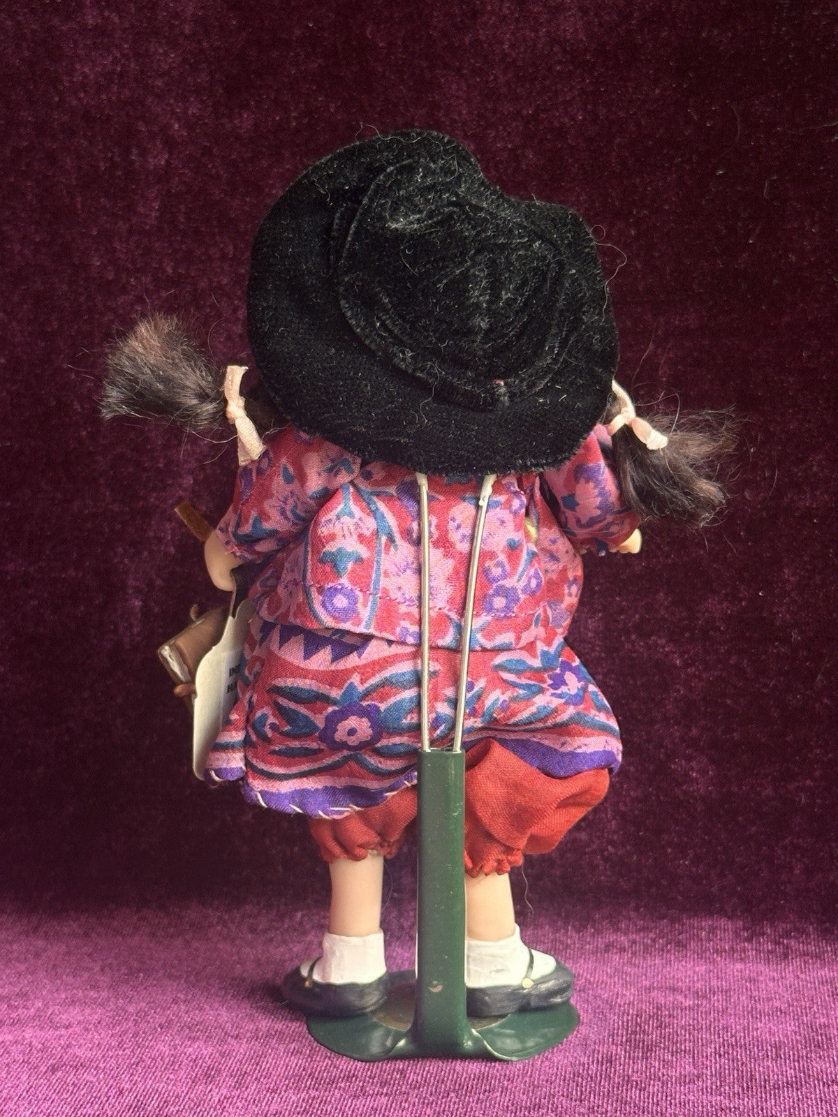 OOAK Miniature Handmade Elizabeth Cooper 6” Polymer Clay Cloth Girl Doll