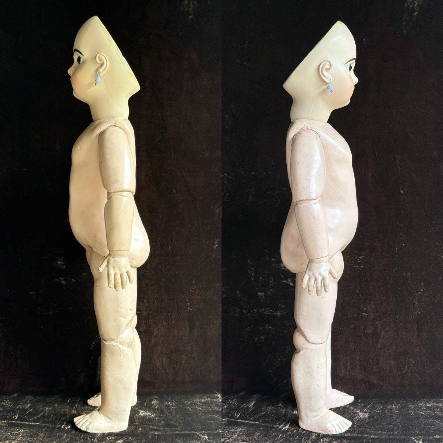 Large Antique French Original Restored JUMEAU 32” Bisque Head Doll