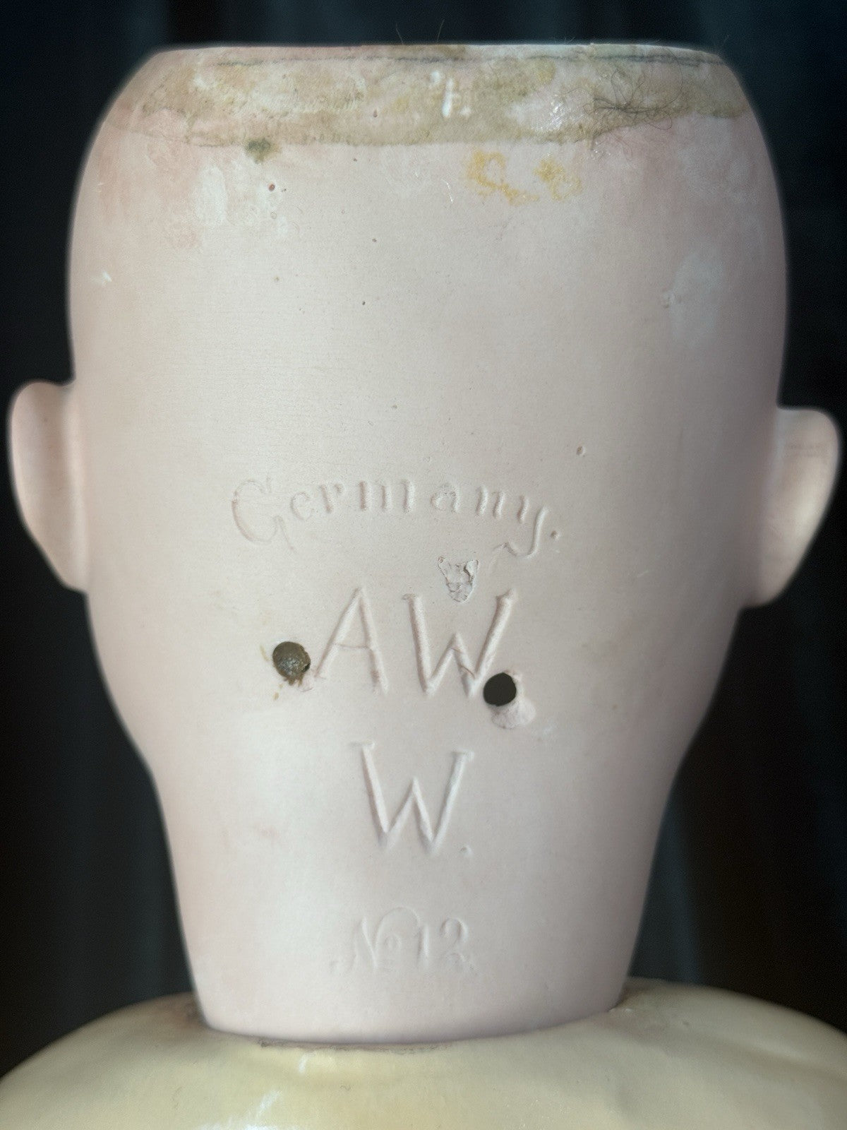 Antique German 27” Adolf Wislizenus Doll Bisque Head Composition Body
