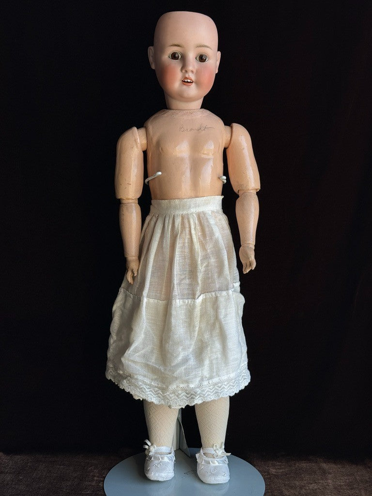 Large Antique German 29” Schoenau & Hoffmeister 914 Bisque Head Doll